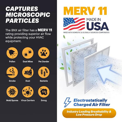 BNX TruFilter 14x25x1 Air Filter MERV 11 - Image 3