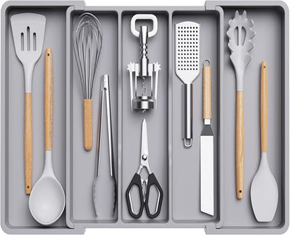 Lifewit Utensil Organizer for Kitchen Drawers, Expandable Cooking Utensil Tray by Lifewit