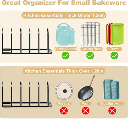 Fikoksol Cutting Board Organizer and Baking Sheet Rack, Tray Dividers - Image 4