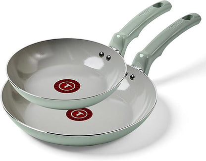 T-Fal Refresh Ceramic Nonstick Frying Pan 2-Pc Set, Oven Broiler Safe up to by T-falbrand