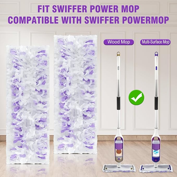 60 Pack Disposable Power Mop Refills Pads Compatible - Image 6