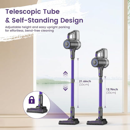 Cordless Vacuum Cleaner, 40KPA/35Mins, Lightweight Stick Vacuum Self-Standing - Image 5
