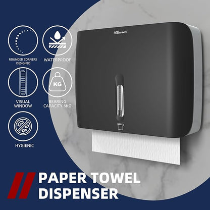 Trifold Paper Towel Dispenser Black Pearl Premium Grade 10⅞” Length X 8¼” High - Image 3