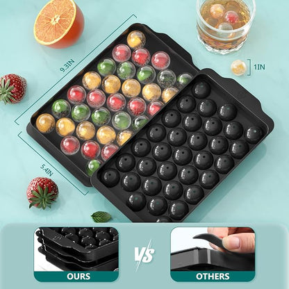 Optish Ice Cube Tray with Lid and Bin, 3 Pack Ice Trays - Image 5