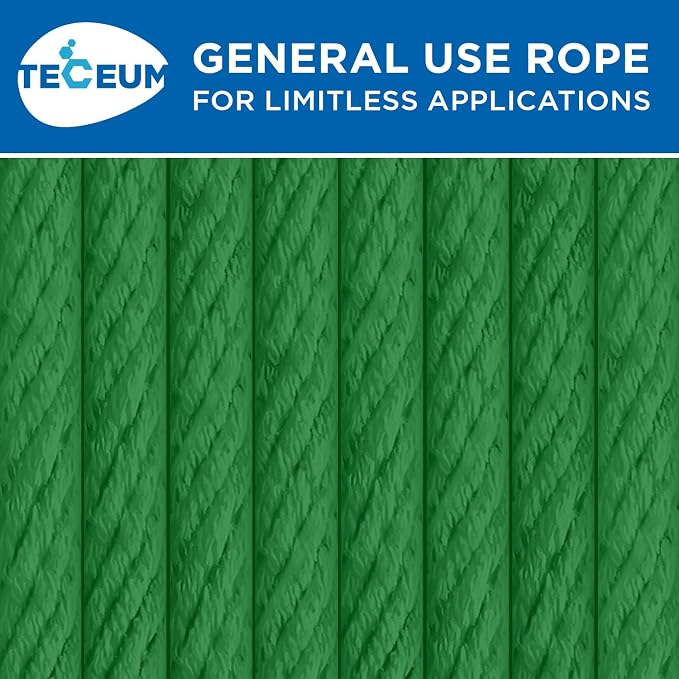 TECEUM Cotton Rope 3/16” – 100 FT – Strong All-Purpose Braided Rope – Natural - Image 9
