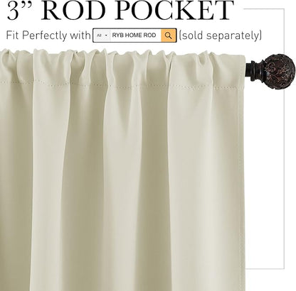 RYB HOME Bathroom Window Curtains - Image 2