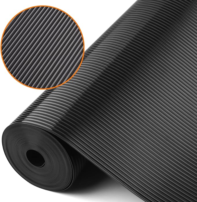 Shelf Liners for Kitchen Cabinets Non Adhesive Drawer Liner EVA Material Cupboard Mat Refrigerator Mats Washable Fridge Liner for Cabinet, Storage and Desks 23.6 x 157.4 Inches