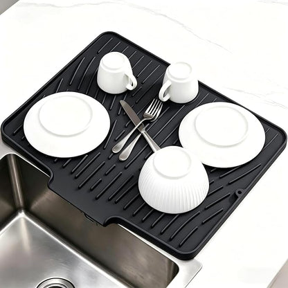 Silicone Dish Drying Mat for Kitchen Counter Sink, Non-Slip dish drying Pad by AYDRBMG