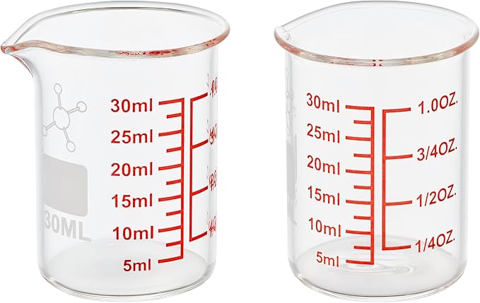 High Borosilicate Glass Measuring Cup-V-Shaped Spout，Glass Measuring Beaker by AckersBORO33
