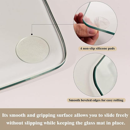 Koonmi Tempered Glass Chair Mat - Image 6