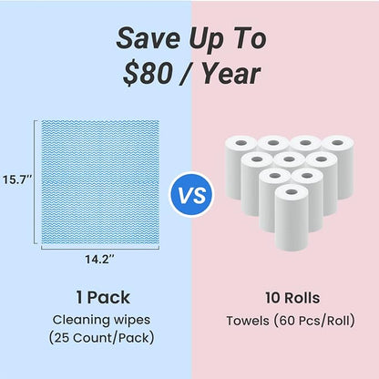 Reusable Cleaning Cloths Dish Paper Towels, Domestic Cleaning Towels - Image 5