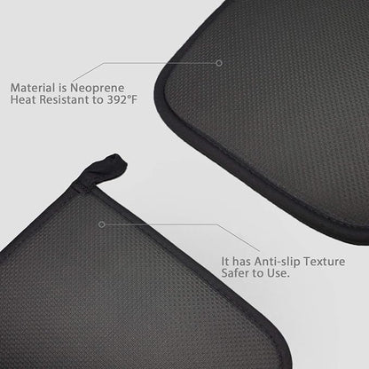 2Pcs Cotton and Neoprene Oven Pads Pot Holders - Image 3