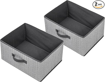 Storage Baskets, 15.7 Inch Woven Fabric Bins, Storage Cubes by EITMOW