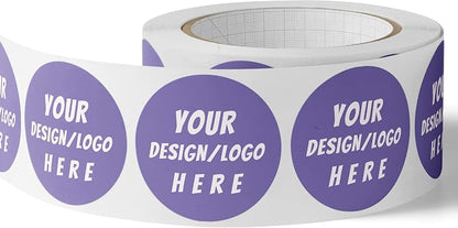 150 Custom Circle/Square BOPP Roll Labels- Personalized Stickers by SUNSHINESTICKERS