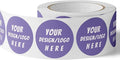 150 Custom Circle/Square BOPP Roll Labels- Personalized Stickers for Business Logo, Party, Wedding Favor, Baby Shower-Any Design Text + Image, Matte/Gloss Finish (4 * 2 Inch)