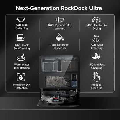roborock Saros 10 Robot Vacuum and Mop, 000Pa Suction, AI Obstacle Avoidance - Image 5