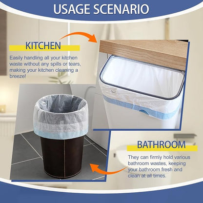 240 Count 4 Gallon Small Trash Bags Drawstring 1.1 Mil - Image 5