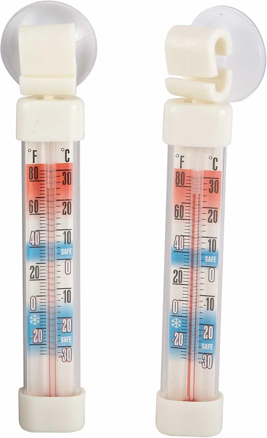 Winco Freezer/Refrig Thermometer, Suction Cup by Winco
