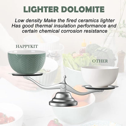 HAPPY KIT Ceramic Mixing Bowls Set, Serving Bowls Set - Image 2