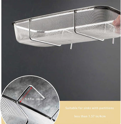 Stainless Steel Side Sink Drain Strainer Basket, Corner Hanging Sink Strainer - Image 5