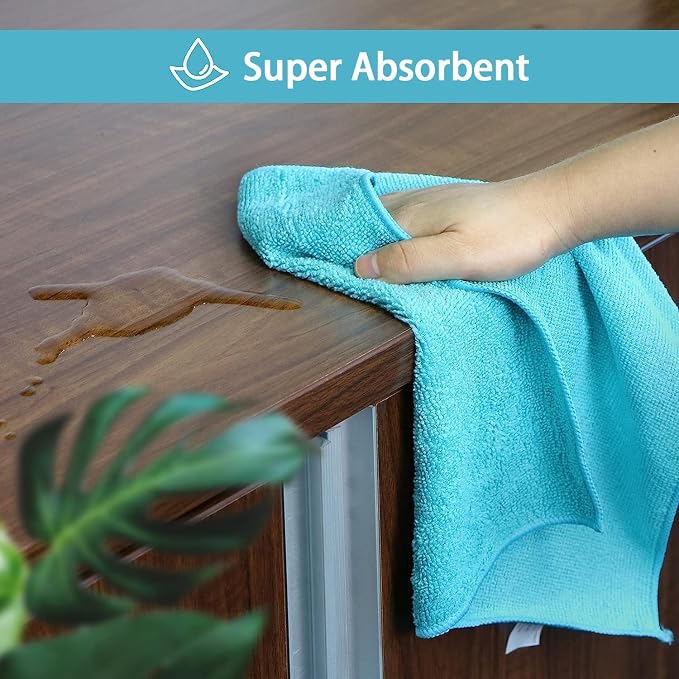HOMEXCEL Microfiber Cleaning Cloth, 150 Pack Cleaning Rags, Cleaning Towels - Image 4