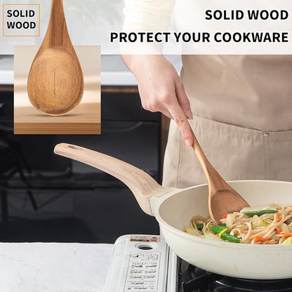 Wooden Spoonsfor Cooking 1PCS Acacia Wood Spoon 12.6" Wooden Utensils - Image 5