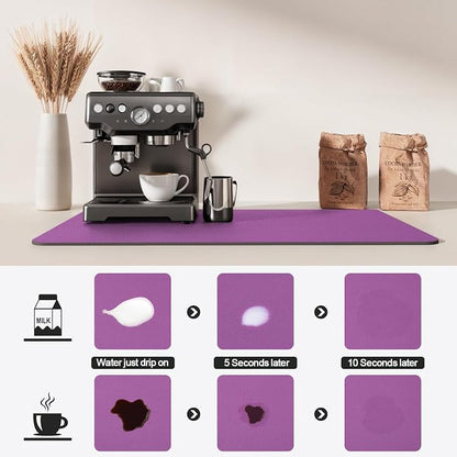 Dish Drying Mat for Kitchen Counter | Coffee Bar Mat for Countertops | Heat - Image 4