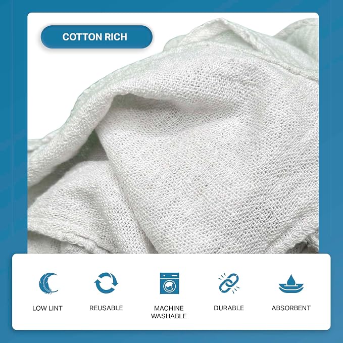 Angel-in-Armor Shop Towels – 500 Unit Box of Lint-Free Cotton Shop Towel - Image 2