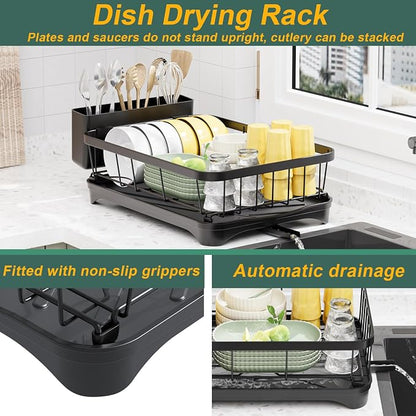 LIYI Dish Drying Rack, Adjustable Spout Design, Kitchen Dish Racks, Made of - Image 2