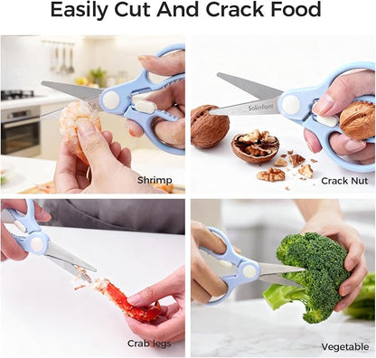 Premium Stainless Steel Portable Baby Food Safety Scissors, Detachable Feeding - Image 7