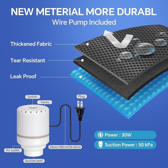 8 Pack Tear-Proof Jumbo Vacuum Storage Bags - Image 2