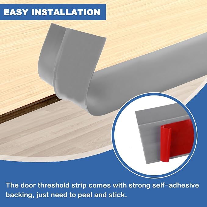 Vinyl Door Threshold Flooring Transition Strip Self Adhesive Carpet Edging Strip - Image 3
