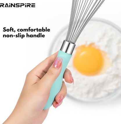 Rainspire 12-Inch Wire Whisk Stainless Steel, Balloon Whisks - Image 4