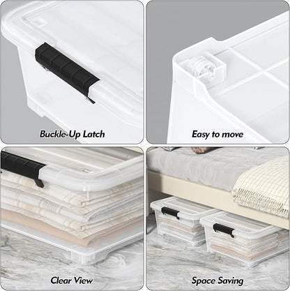 20L Under Bed Storage Containers, Closet Organizers and Storage Bins, Under Bed - Image 3