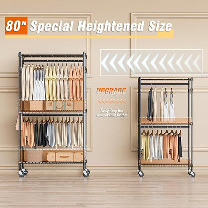 Homdox Heavy Duty Clothing Rack - Image 2