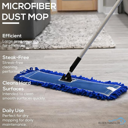 KLEEN HANDLER 24 Inch Microfiber Dust Mop Bulk Pack of 12, Medium Washable - Image 5