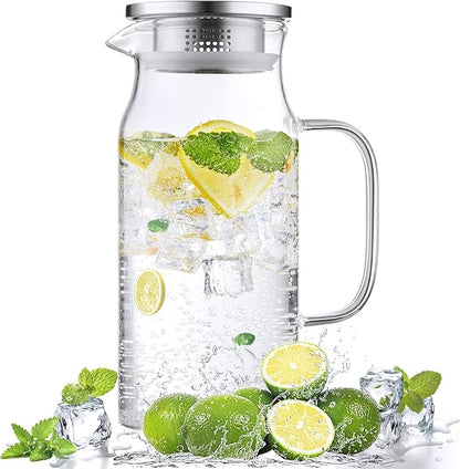 Bivvclaz 1.2 Liter 40 oz Small Glass Pitcher by Bivvclaz