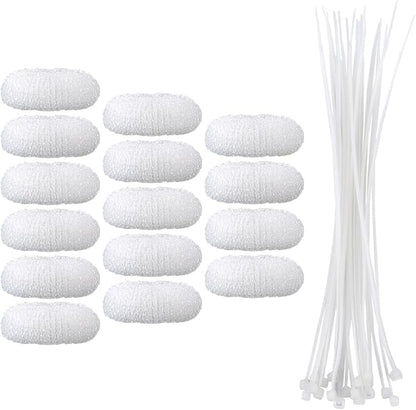 eBoot 15 Pieces Lint Traps Lint Snare Washing Machine Mesh Washer Laundry Hose by eBoot