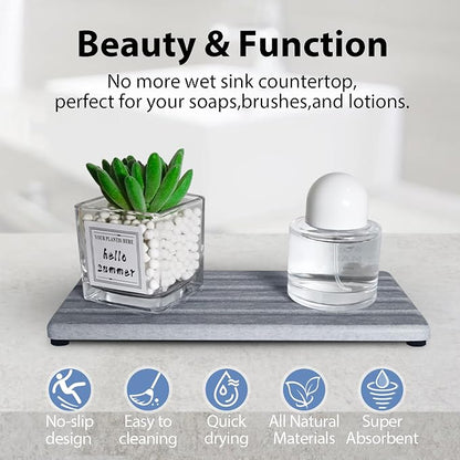 2 PCS Water Absorbing Stone Trays - Image 4