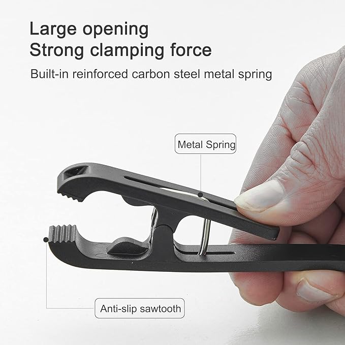 Large Clothes Pins Towel Clips, 4 Pcs Multipurpose Strong Plastic Hanger S Hook for Shower Curtain Laundry
