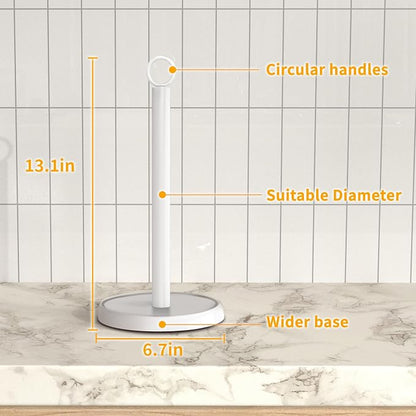 White Paper Towel Holder Countertop, Stainless Steel, Paper Towel Holder Stand - Image 7