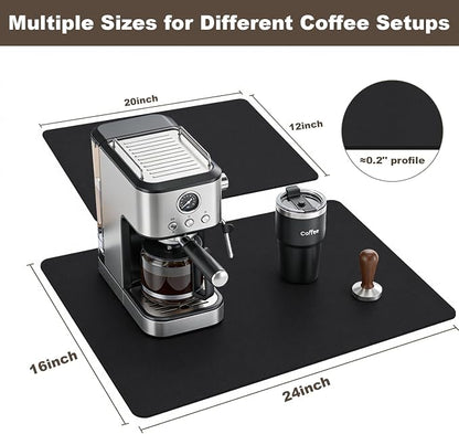 Coffee Mat, Absorbent Dish Drying Mat - Image 7