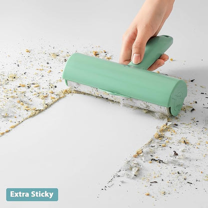 Large Lint Roller with Refills for Pet Hair Removal Extra Sticky 6.3 inch Wide - Image 3
