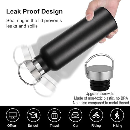 Neihepal 20 oz Insulated Water Bottles Bulk 8 Pack, Stainless Steel Double Wall - Image 4