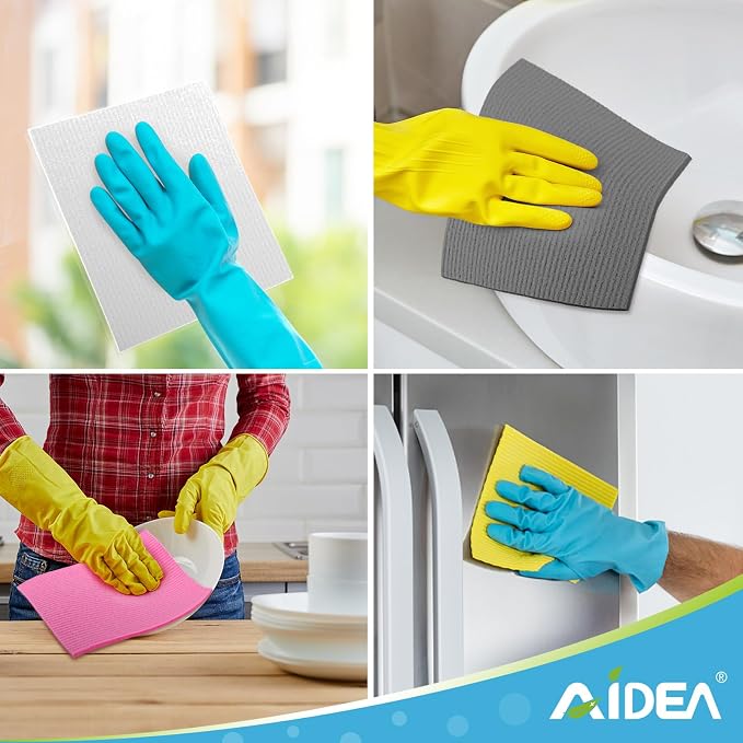 AIDEA Swedish Dishcloths for Kitchen-20PK, Absorbent Sponge Dish Cloth - Image 7