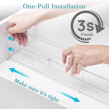 Vtopmart 4 Pack 6" Tall Upgrade Drawer Dividers - Image 6