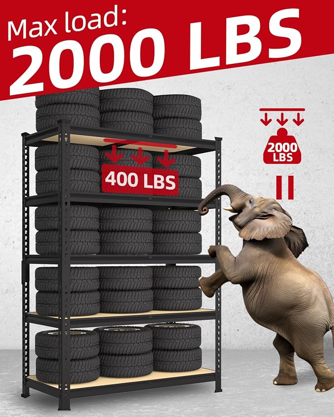 PrimeZone 36" x 16" x 72" Heavy Duty Storage Shelves - Image 7