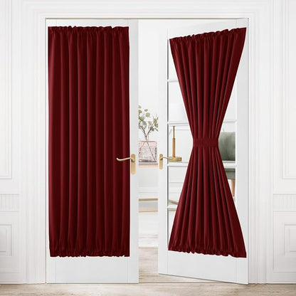 DWCN French Door Curtains – Rod Pocket Thermal Blackout Curtain by DWCN