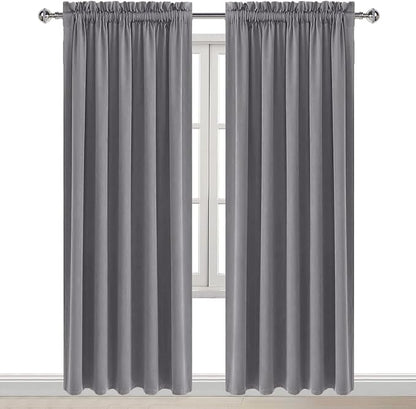DWCN Grey Blackout Curtains for Bedroom, Thermal Insulated Energy Saving Room - Image 9