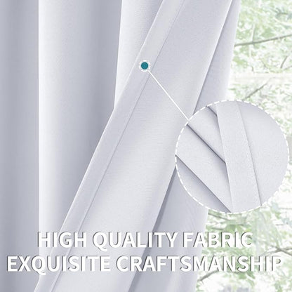 BGment Room Darkening Curtains 40 Inches Length - Image 4